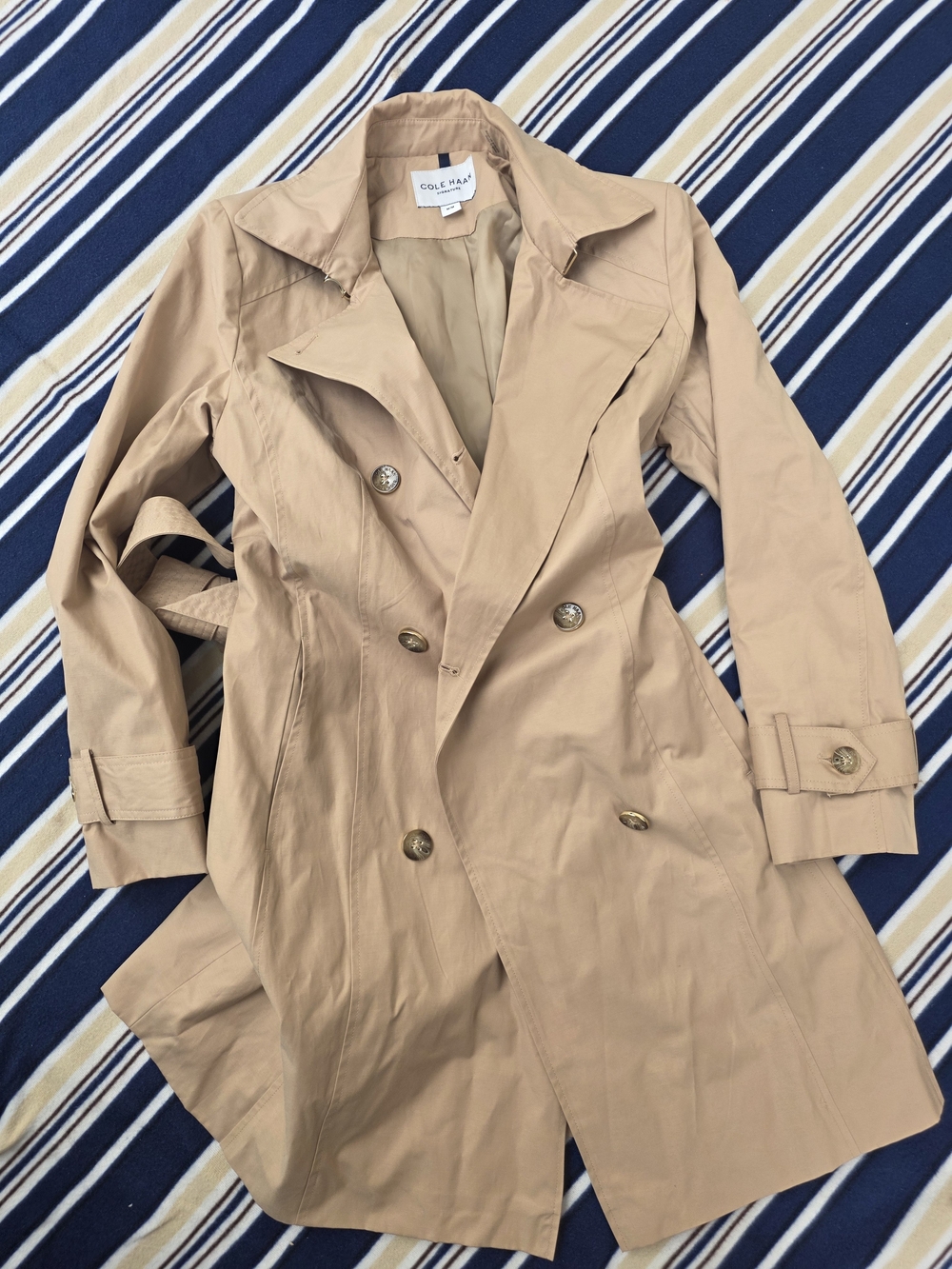 Cole Haan Women's Beige Trench Coat